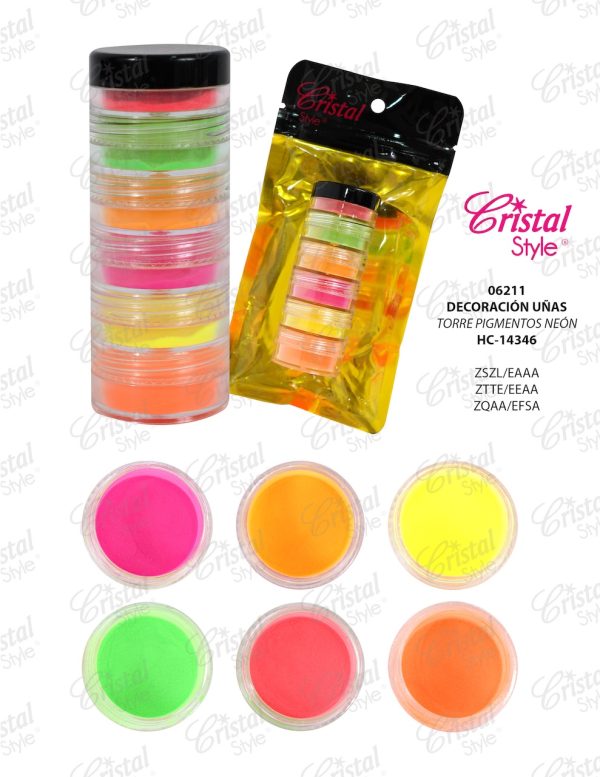 Torre pigmento neón - pastel