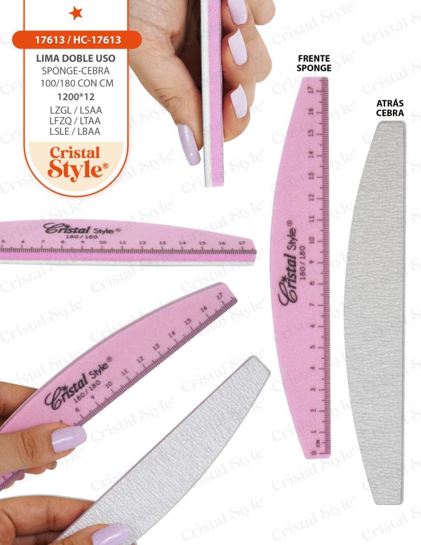 Lima doble sponge / cebra 100/180