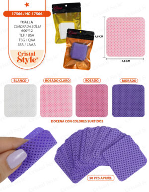 Toalla cuadrada bolsa