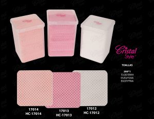 TOALLITAS HC-17012 HC-17013 HC-17014 Toalla cajita rosa