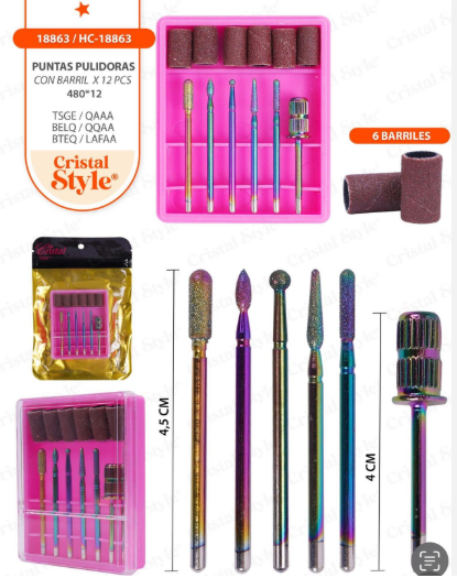 Puntas pulidoras x 12
