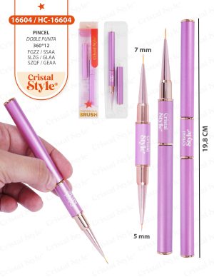 Pincel liner doble 5mm/7mm