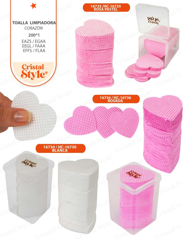 Toalla corazon blanca caja