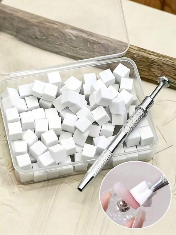 Espuma cubo mini caja con aplicador