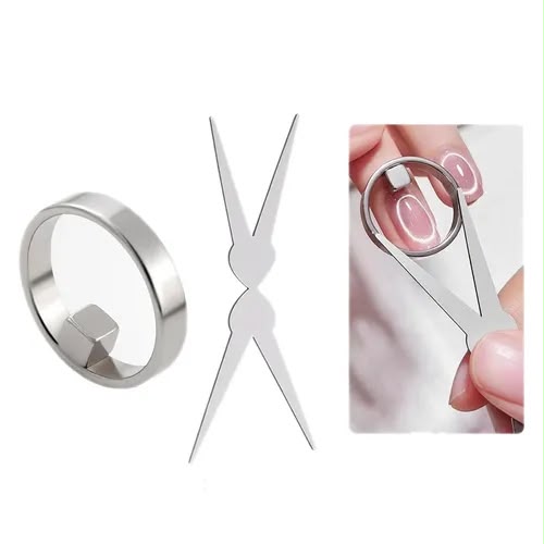 Imán forma de anillo tijera