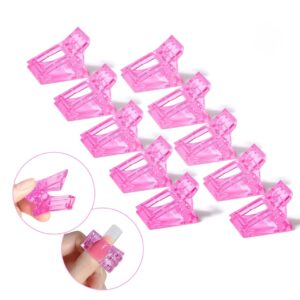 Paquete de pinzas fucsias x5